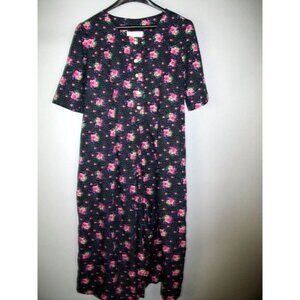 Dividends Womens Goucho Jumper Black Floral Size 8